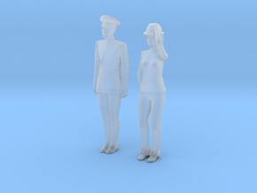 Printle C Couple 1955 - 1/87 - wob in Clear Ultra Fine Detail Plastic