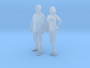 Printle C Couple 1946 - 1/87 - wob in Clear Ultra Fine Detail Plastic