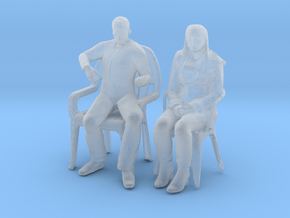 Printle C Couple 1937 - 1/87 - wob in Clear Ultra Fine Detail Plastic