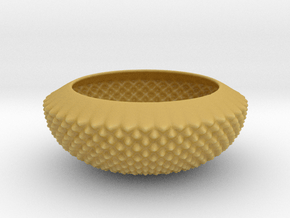 New Bowl in Tan Fine Detail Plastic