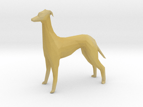Greyhound dog in Tan Fine Detail Plastic