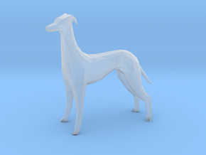 Greyhound dog in Clear Ultra Fine Detail Plastic
