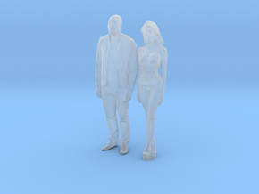 Printle C Couple 505 - 1/87 - wob in Clear Ultra Fine Detail Plastic