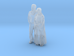 Printle CV Couple 545 - 1/87 - wob in Clear Ultra Fine Detail Plastic