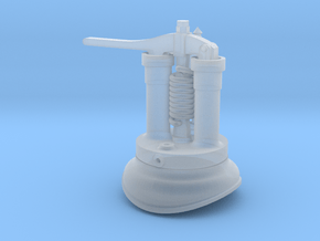 Quarry Hunslet Steam Turret for CLOISTER (SM32) in Clear Ultra Fine Detail Plastic