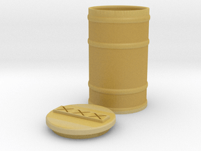 TEWOJ Barrel and Lid Set in Tan Fine Detail Plastic