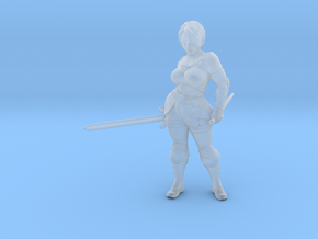 Swordgirl2 in Clear Ultra Fine Detail Plastic