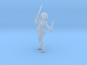 Swordgirl1 in Clear Ultra Fine Detail Plastic