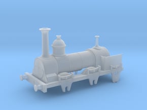 Sharpie Luggage engine Trent 4mm scale in Clear Ultra Fine Detail Plastic