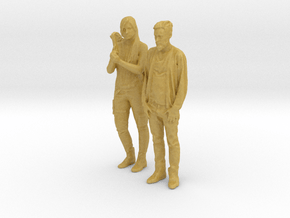 Printle CV Couple 549 - 1/87 - wob in Tan Fine Detail Plastic