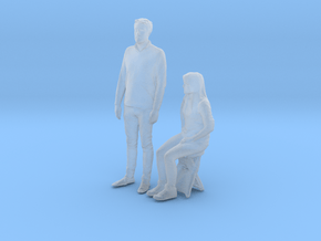 Printle C Couple 552 - 1/87 - wob in Clear Ultra Fine Detail Plastic