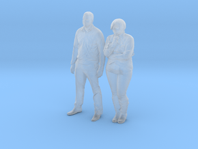 Printle C Couple 553 - 1/87 - wob in Clear Ultra Fine Detail Plastic