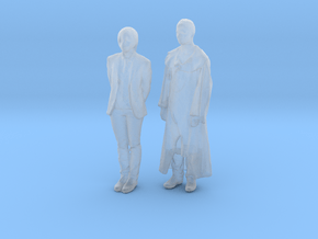 Printle CV Couple 557 - 1/87 - wob in Clear Ultra Fine Detail Plastic