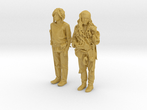 Printle V Couple 558 - 1/87 - wob in Tan Fine Detail Plastic