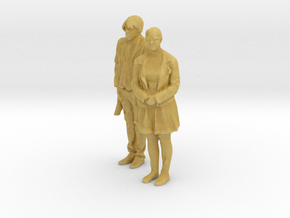 Printle C Couple 566 - 1/87 - wob in Tan Fine Detail Plastic