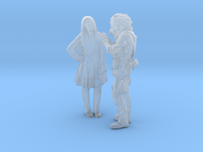 Printle CV Couple 568 - 1/87 - wob in Clear Ultra Fine Detail Plastic