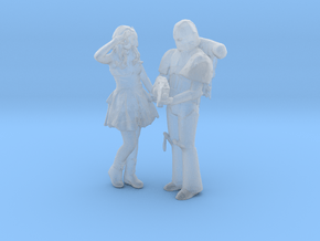 Printle V Couple 582 - 1/87 - wob in Clear Ultra Fine Detail Plastic