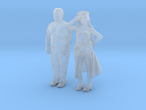 Printle CV Couple 587 - 1/87 - wob in Clear Ultra Fine Detail Plastic