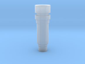 Modular nozzle +1mm in Clear Ultra Fine Detail Plastic