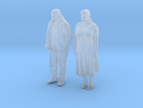 Printle C Couple 664 - 1/87 - wob in Clear Ultra Fine Detail Plastic