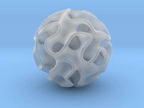 Gyroid Sphere in Clear Ultra Fine Detail Plastic