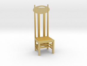 1:24 Mackintosh Chair in Tan Fine Detail Plastic