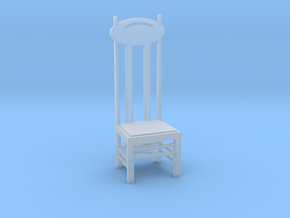 1:24 Mackintosh Chair in Clear Ultra Fine Detail Plastic