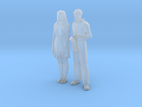 Printle CT Couple 735 - 1/87 - wob in Clear Ultra Fine Detail Plastic