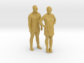 Printle C Couple 739 - 1/87 - wob in Tan Fine Detail Plastic