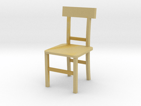 1:48 Kitchen Chair in Tan Fine Detail Plastic
