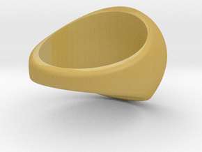 Custom Signet Ring 97 in Tan Fine Detail Plastic
