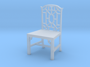 1:24 Chinese Chippendale Chair in Clear Ultra Fine Detail Plastic