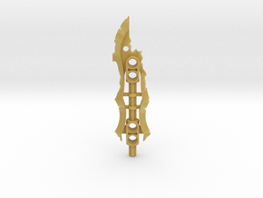 Broken Glatorian Battle Sword for Bionicle in Tan Fine Detail Plastic