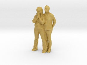 Printle C Couple 752 - 1/87 - wob in Tan Fine Detail Plastic