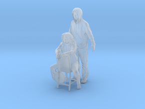 Printle C Couple 754 - 1/87 - wob in Clear Ultra Fine Detail Plastic