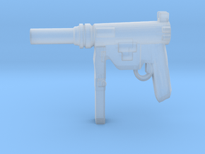 M3 smg in Clear Ultra Fine Detail Plastic