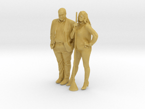Printle C Couple 937 - 1/87 - wob in Tan Fine Detail Plastic