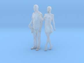 Printle C Couple 959 - 1/87 - wob in Clear Ultra Fine Detail Plastic