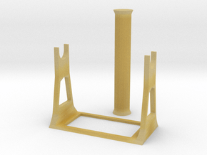 Standalone 2KG 3D Printer Filament Spool Holder in Tan Fine Detail Plastic