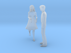 Printle C Couple 989 - 1/87 - wob in Clear Ultra Fine Detail Plastic