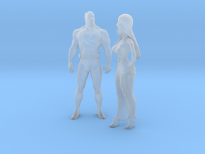 Printle V Couple 1000 - 1/87 - wob in Clear Ultra Fine Detail Plastic