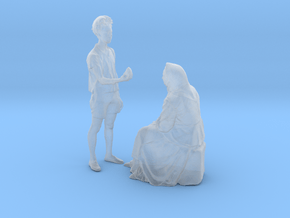 Printle C Couple 1012 - 1/87 - wob in Clear Ultra Fine Detail Plastic