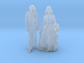 Printle CH Couple 1014 - 1/87 - wob in Clear Ultra Fine Detail Plastic