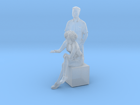 Printle C Couple 1018 - 1/87 - wob in Clear Ultra Fine Detail Plastic