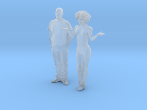Printle C Couple 1029 - 1/87 - wob in Clear Ultra Fine Detail Plastic