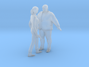 Printle C Couple 1082 - 1/87 - wob in Clear Ultra Fine Detail Plastic