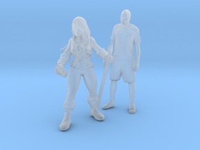 Printle C Couple 1096 - 1/87 - wob in Clear Ultra Fine Detail Plastic