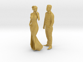 Printle C Couple 1107 - 1/87 - wob in Tan Fine Detail Plastic