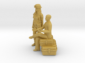 Printle C Couple 1129 - 1/87 - wob in Tan Fine Detail Plastic