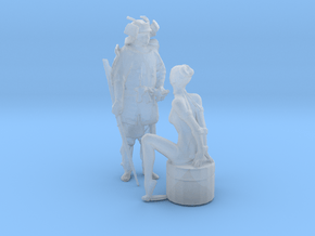 Printle MN Couple 1179 - 1/87 - wob in Clear Ultra Fine Detail Plastic